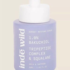 Inde Wild Sunset Restore Serum 30ML  Bakuchiol Tripeptide Complex & Squalane NEW